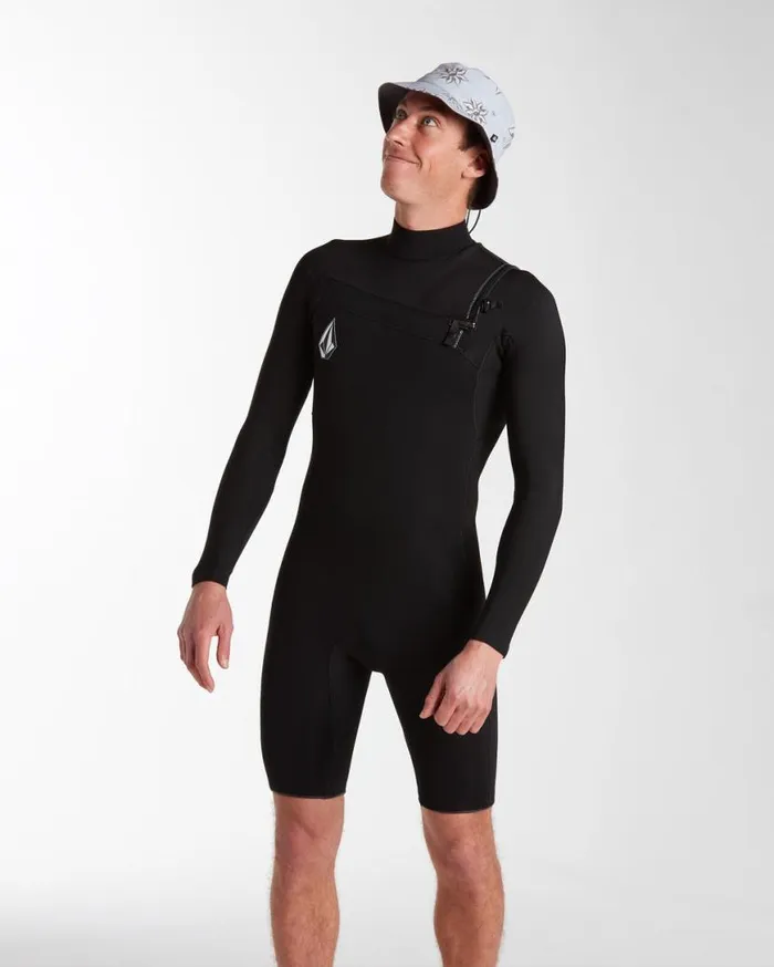 Mens Modulator 22mm Long Sleeve Springsuit 8211 Black Mens Volcom Surf Vitals