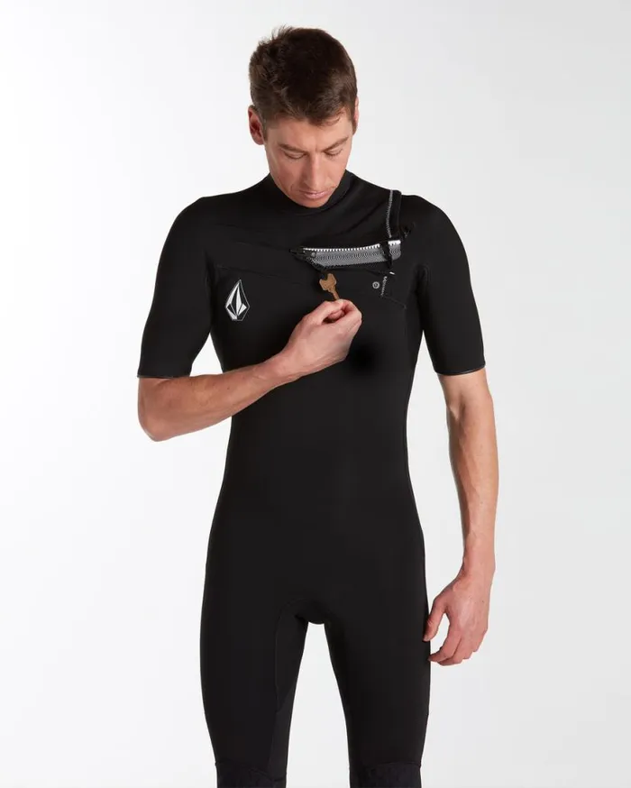 Mens Modulator 22mm Short Sleeve Fullsuit 8211 Black Mens Volcom Surf Vitals