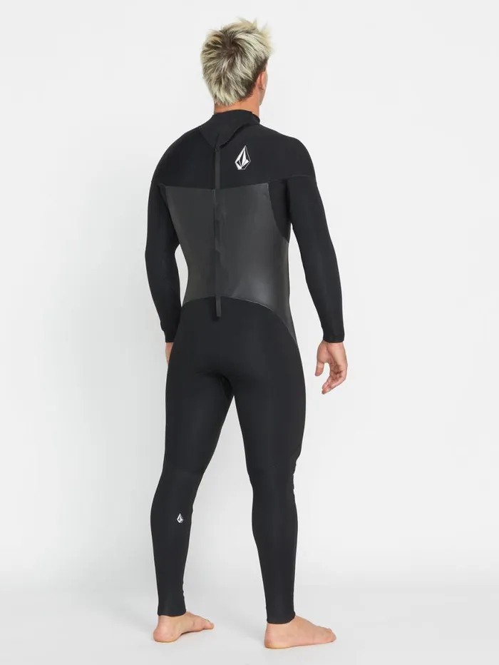 Mens Modulator 32mm Long Sleeve Back Zip Fullsuit 8211 Black Mens Volcom Wetsuits