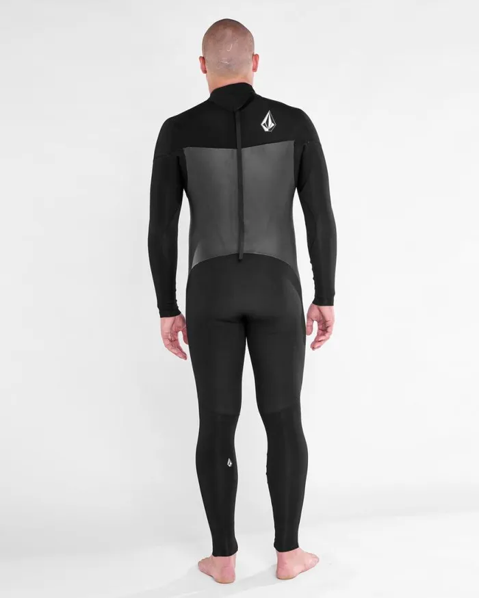 Mens Modulator 32mm Long Sleeve Back Zip Fullsuit 8211 Black Mens Volcom Wetsuits