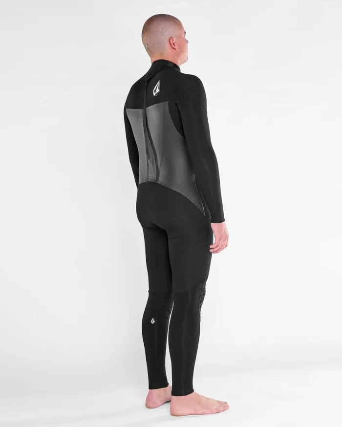 Mens Modulator 32mm Long Sleeve Back Zip Fullsuit 8211 Black Mens Volcom Wetsuits