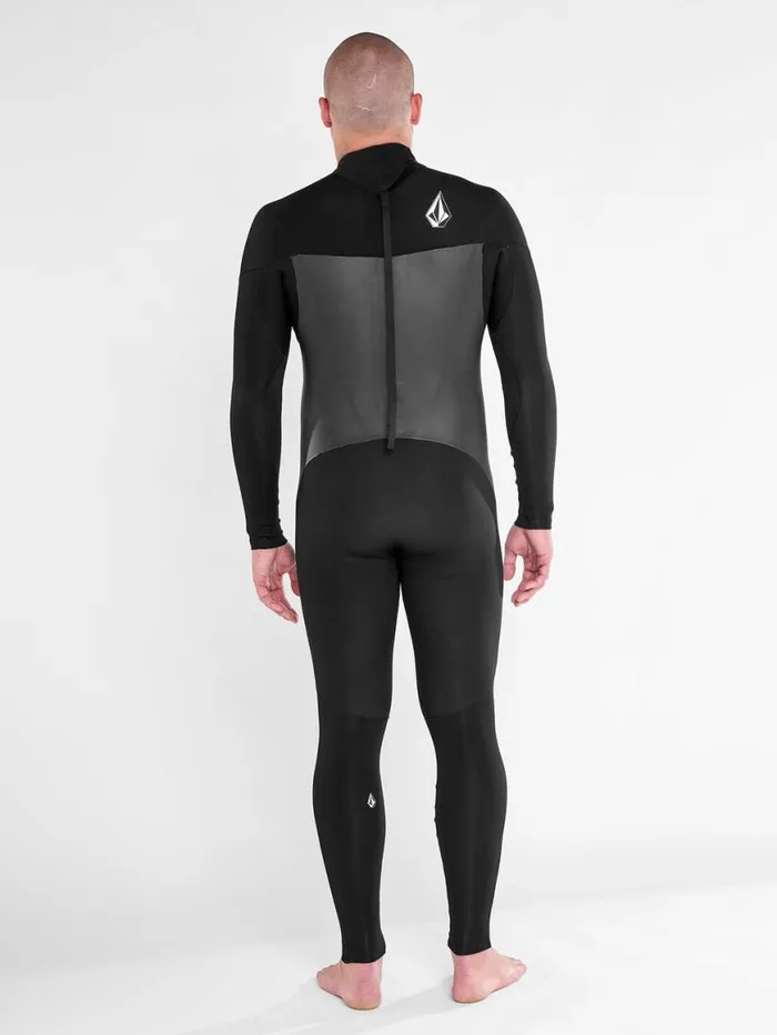 Mens Modulator 32mm Long Sleeve Back Zip Fullsuit 8211 Black Mens Volcom Wetsuits