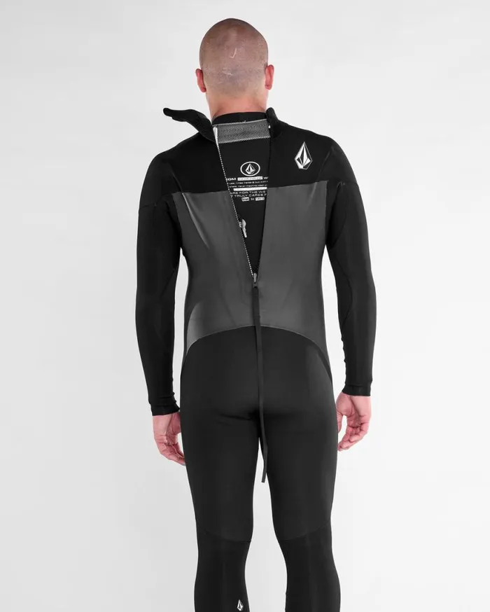 Mens Modulator 32mm Long Sleeve Back Zip Fullsuit 8211 Black Mens Volcom Wetsuits