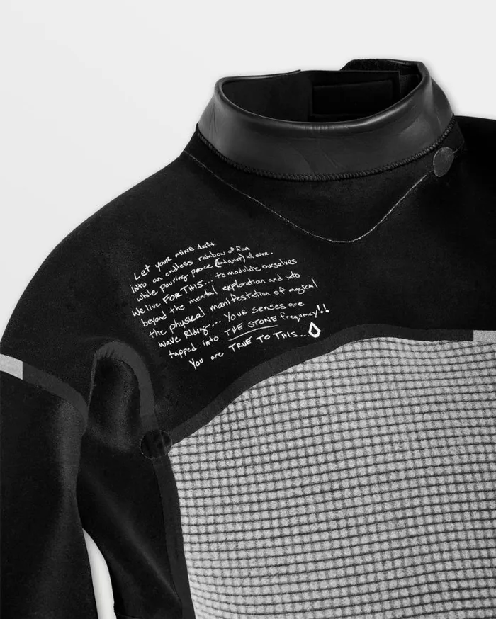 Mens Modulator 32mm Long Sleeve Back Zip Fullsuit 8211 Black Mens Volcom Wetsuits