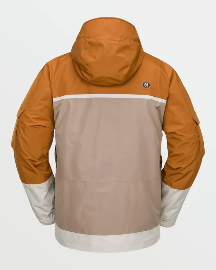 Mens Nightbreaker 20K Jacket 8211 Chestnut Brown Mens Volcom Jackets