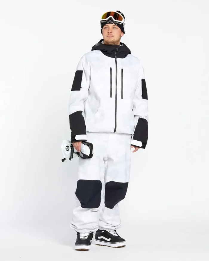 Mens Snow Billow Pants 8211 White Camo Mens Volcom Pants