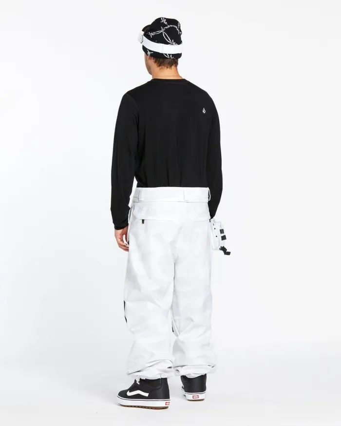Mens Snow Billow Pants 8211 White Camo Mens Volcom Pants