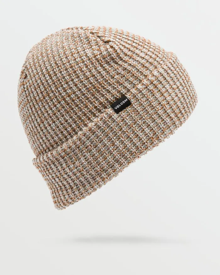 Mens Stoned Knit Beanie 8211 Caramel Mens Volcom Beanies