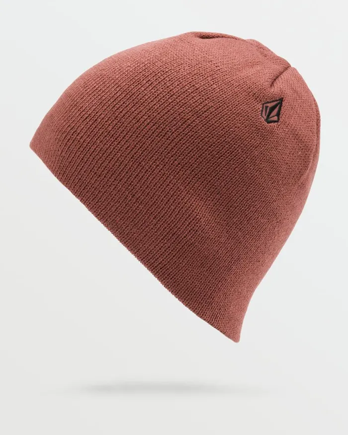 Mens VCo Skull Beanie 8211 Redwood Mens Volcom Beanies