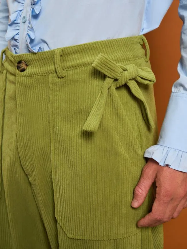 Menswear Honeycomb Cord Trousers Pickle Green Sister Jane Menswear Honeycomb Cord Trousers Pickle Green Sister Jane