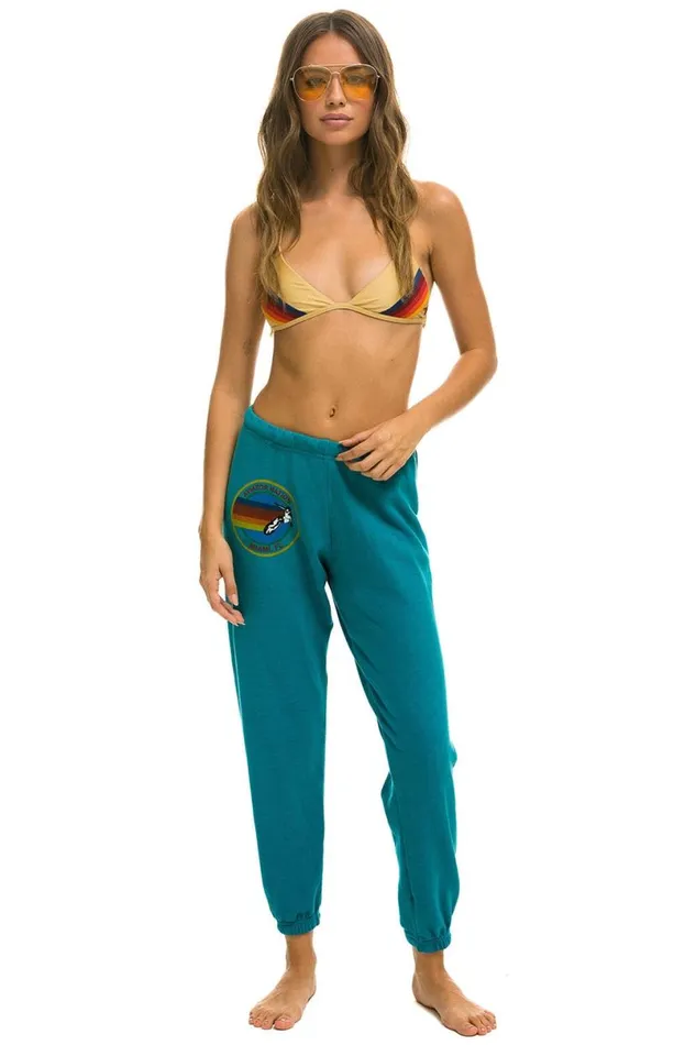 Miami 8211 Sweatpants Teal Women Aviator Nation Sweatpants