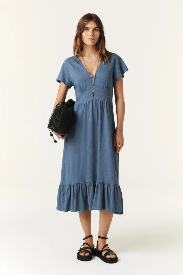 MidLength Dress Valma Yellow Women Baandsh Dresses