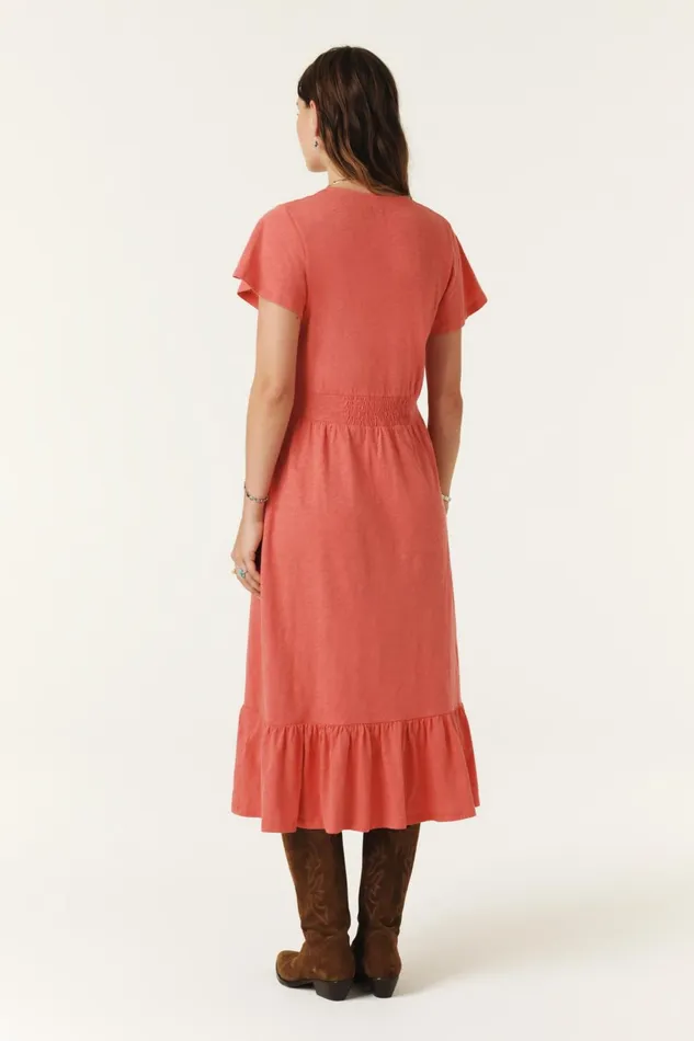 MidLength Dress Valma Yellow Women Baandsh Dresses