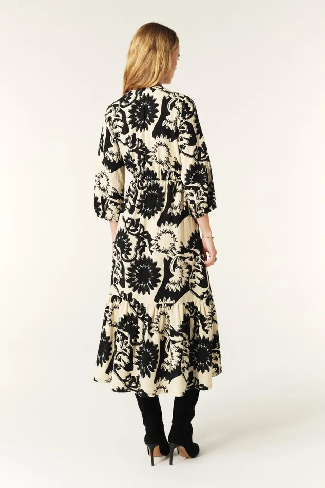 Midi Dress Ferae Black Women Baandsh Dresses