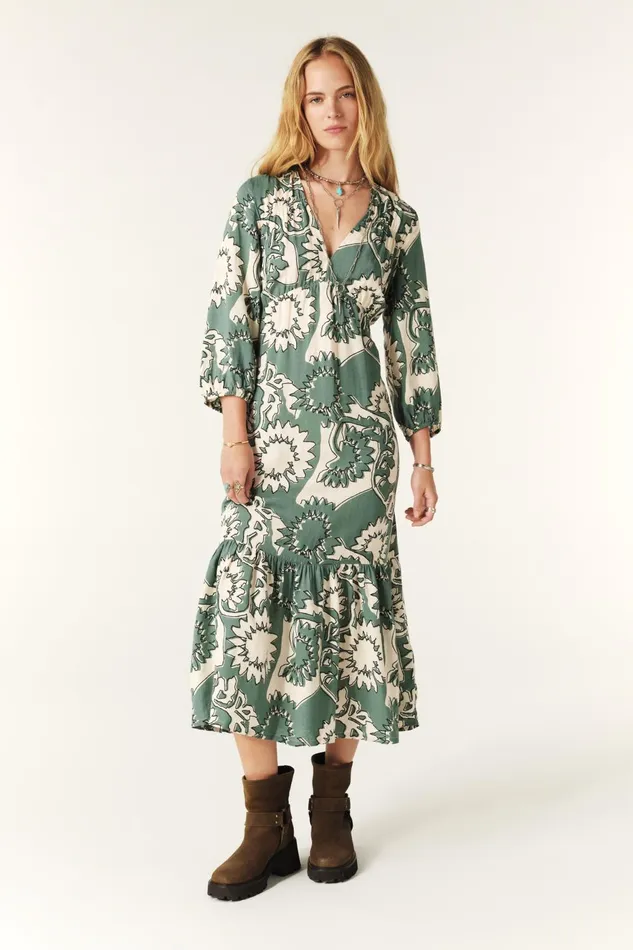 Midi Dress Ferae Black Women Baandsh Dresses