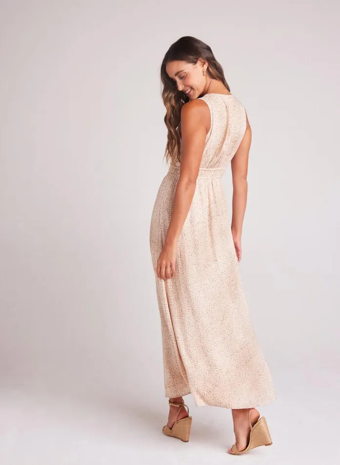 Midi Dresses Women Bella Dahl VNeck Midi Dress 8211 Salvador Sand Print