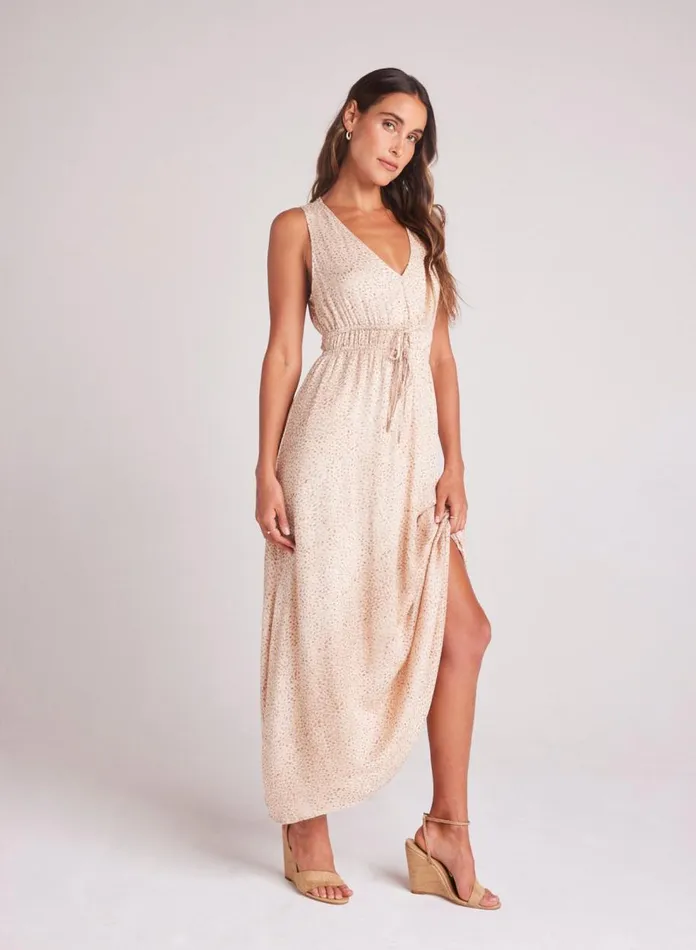 Midi Dresses Women Bella Dahl VNeck Midi Dress 8211 Salvador Sand Print