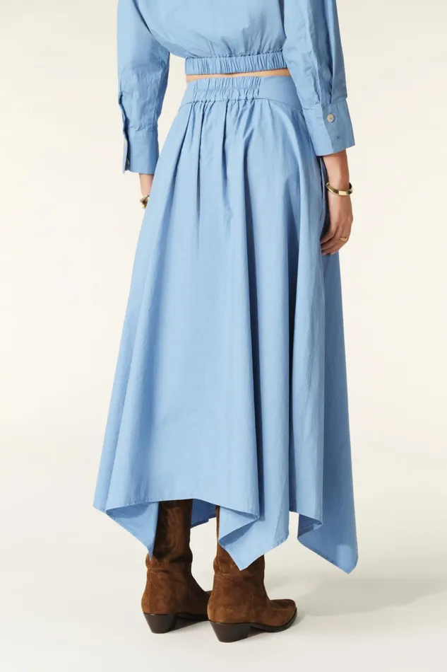 Midi Skirt Anko Blue Women Baandsh Skirts and Shorts