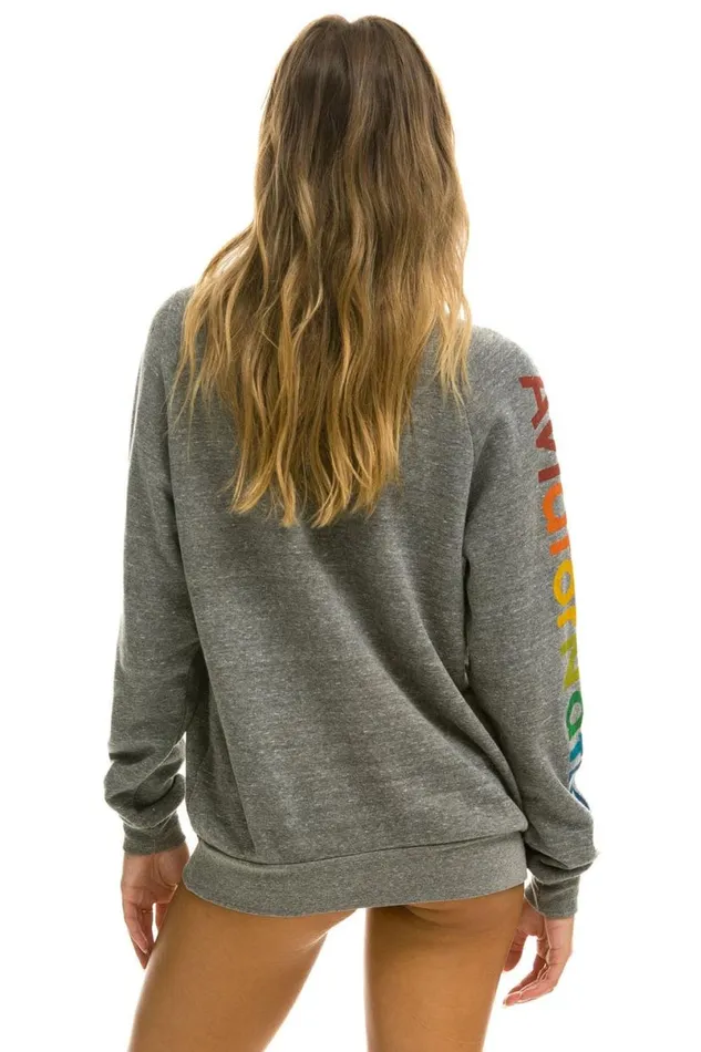 Mill Valley Sweatshirt 8211 Heather Grey WomenMen Aviator Nation Sweatshirts