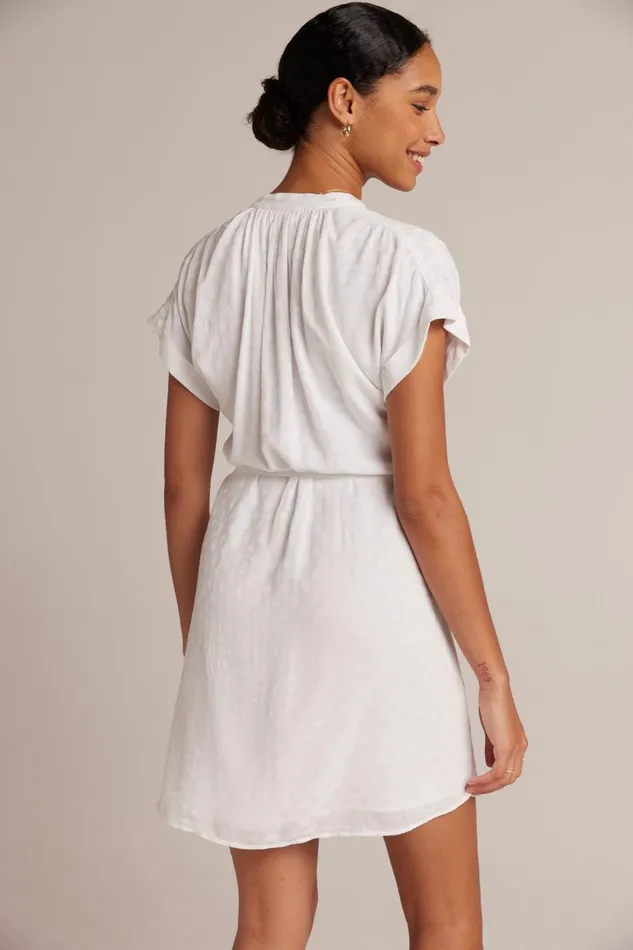Mini Dresses Women Bella Dahl Belted Shirred Dress 8211 White Mini Dresses Women Bella Dahl Belted Shirred Dress 8211 White