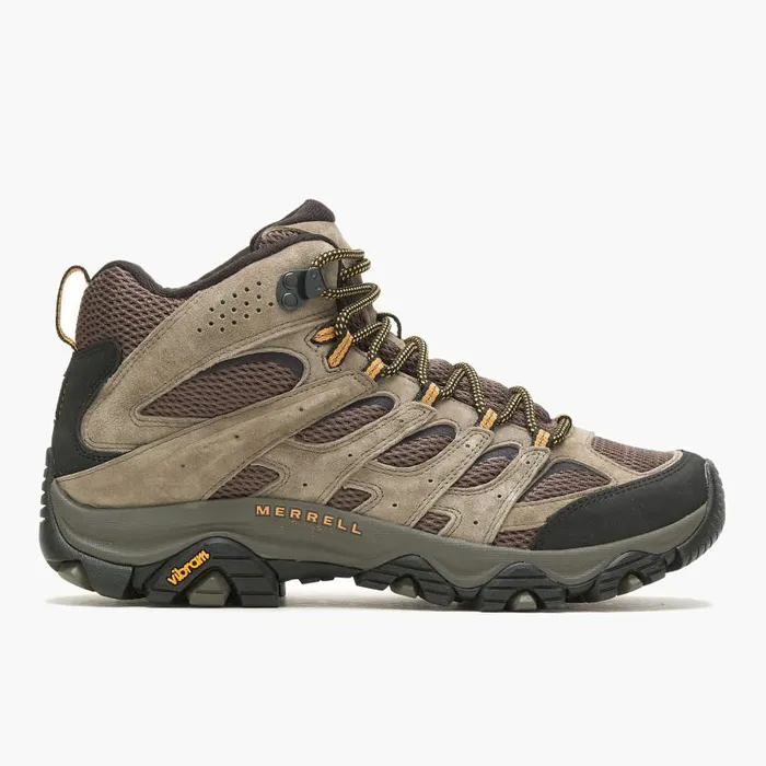 Moab 3 Mid Wide Width Walnut Men Merrell Boots