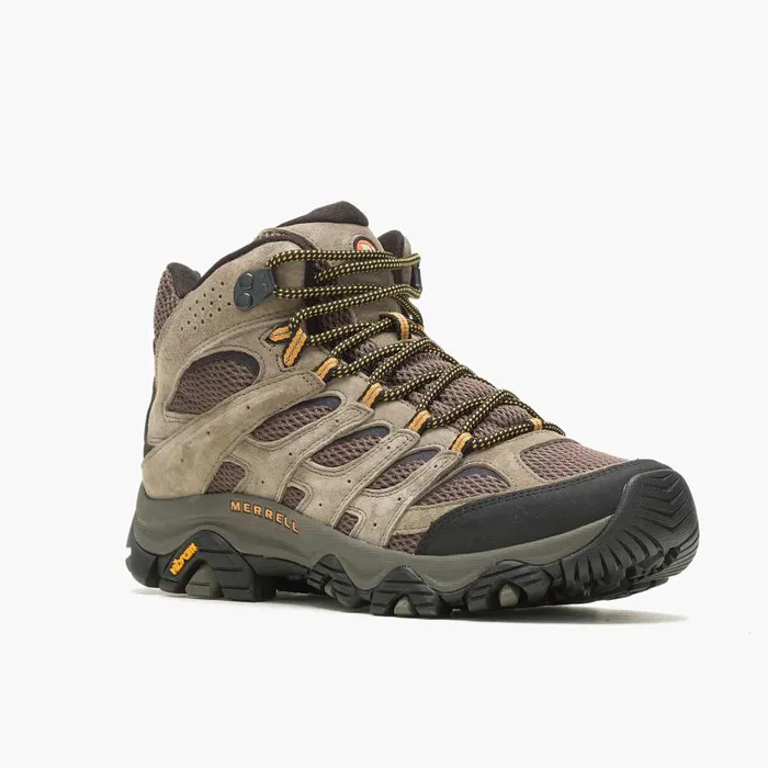 Moab 3 Mid Wide Width Walnut Men Merrell Boots