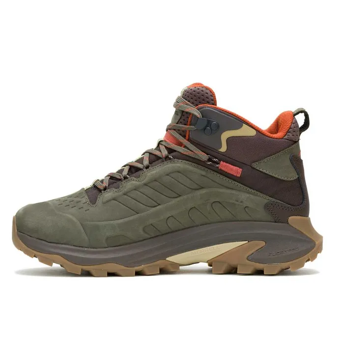 Moab Speed 2 Leather Mid Waterproof Olive Men Merrell Boots Moab Speed 2 Leather Mid Waterproof Olive Men Merrell Boots