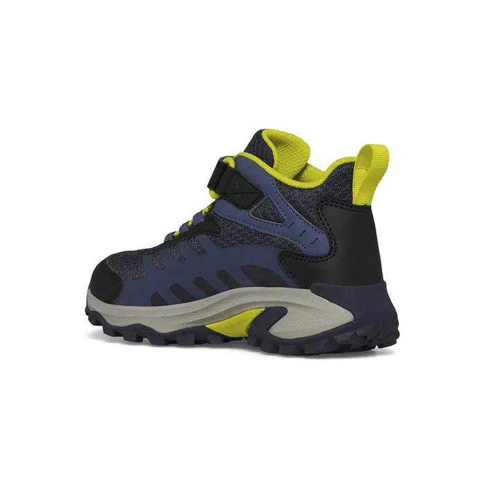 Moab Speed Mid 2 AC Waterproof Navyhi Vis Kids Merrell Boots Moab Speed Mid 2 AC Waterproof Navyhi Vis Kids Merrell Boots