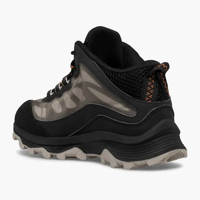 Moab Speed Mid Waterproof Black Kids Merrell Boots
