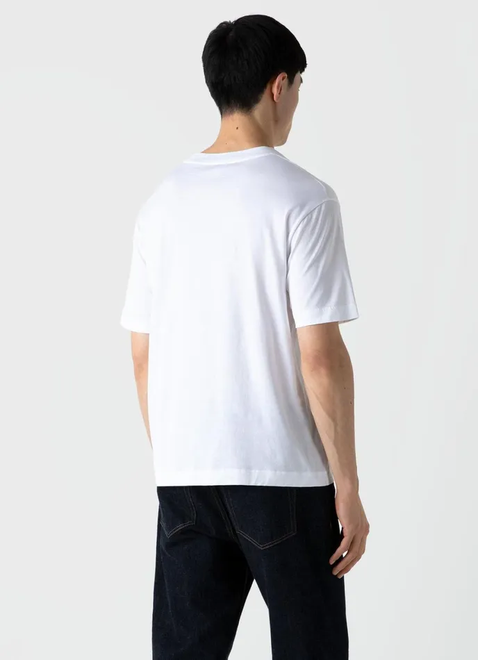 Mock Neck Tshirt White Men SUNSPEL Tshirts