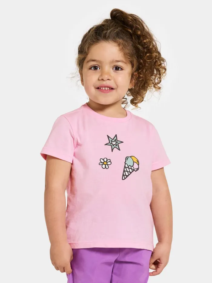 Mynta Kids039 Logo Tshirt Orchid Pink Kids Didriksons Sweaters and Tshirts