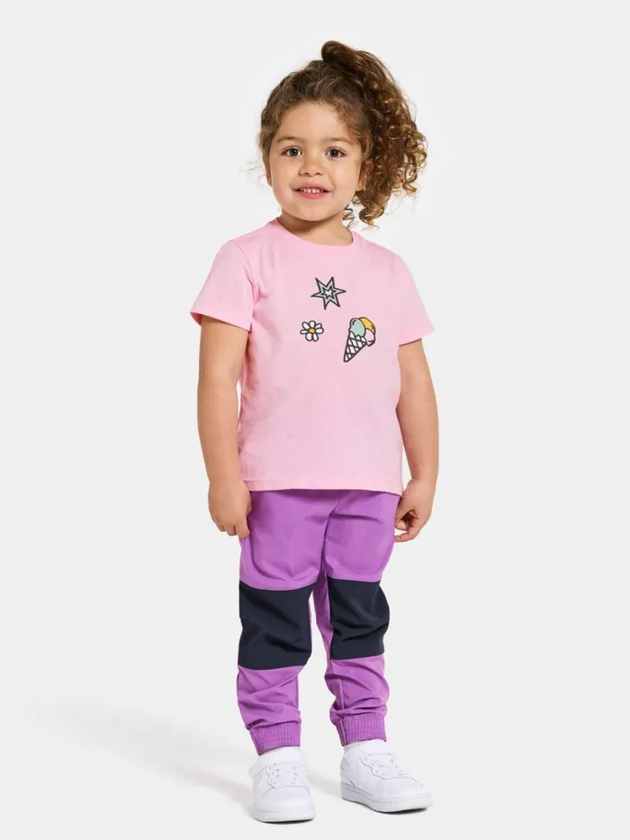 Mynta Kids039 Logo Tshirt Orchid Pink Kids Didriksons Sweaters and Tshirts