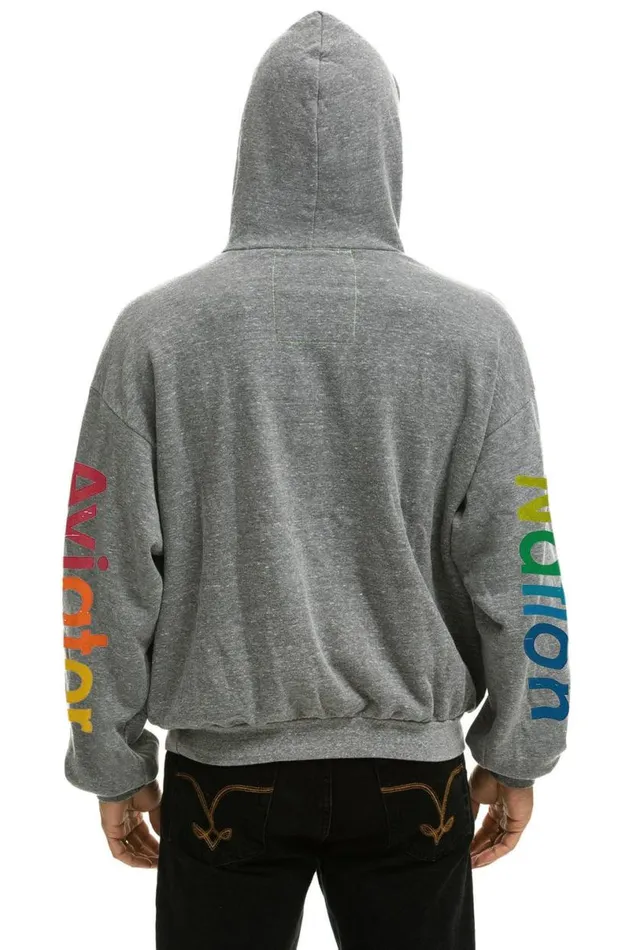 Nashville Relaxed Pullover Hoodie 8211 Heather Grey WomenMen Aviator Nation Hoodies