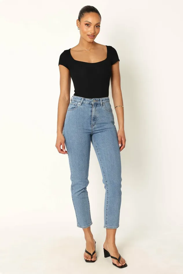 Natalie Bodysuit Black Women Bodysuits Petal and Pup