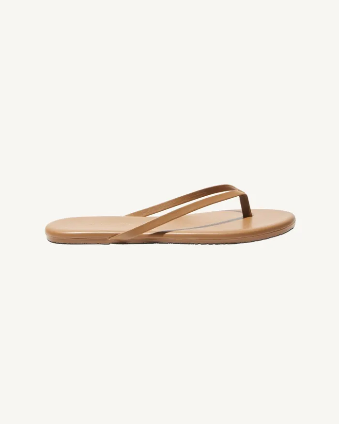 NL X TKEES LEATHER FLIP FLOP Dark Brown Women Nili Lotan Shoes