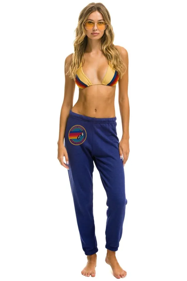 North Shore Sweatpants 8211 Purple Women Aviator Nation Sweatpants