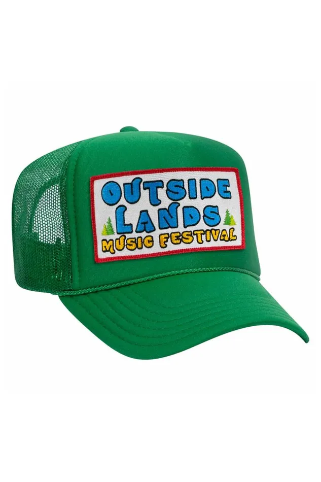Outside Lands 2024 Vintage Low Rise Trucker WomenMen Aviator Nation Trucker Hats