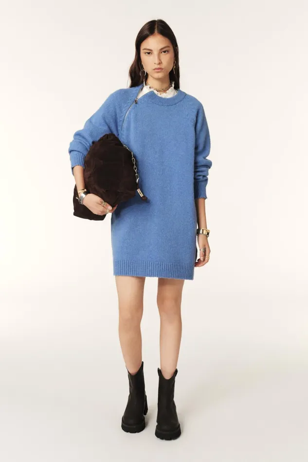 Oversized Dress Dalede Blue Women Baandsh Dresses