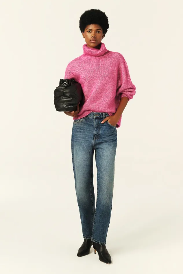 Oversized Sweater Alovie Gray Women Baandsh Sweaters and Cardigans