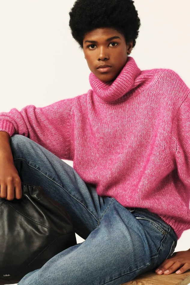 Oversized Sweater Alovie Gray Women Baandsh Sweaters and Cardigans
