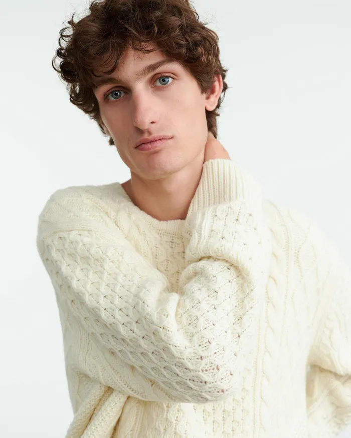 OWEN SWEATER Ivory Men Nili Lotan Sweaters