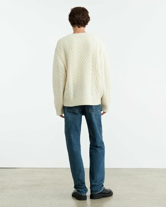 OWEN SWEATER Ivory Men Nili Lotan Sweaters