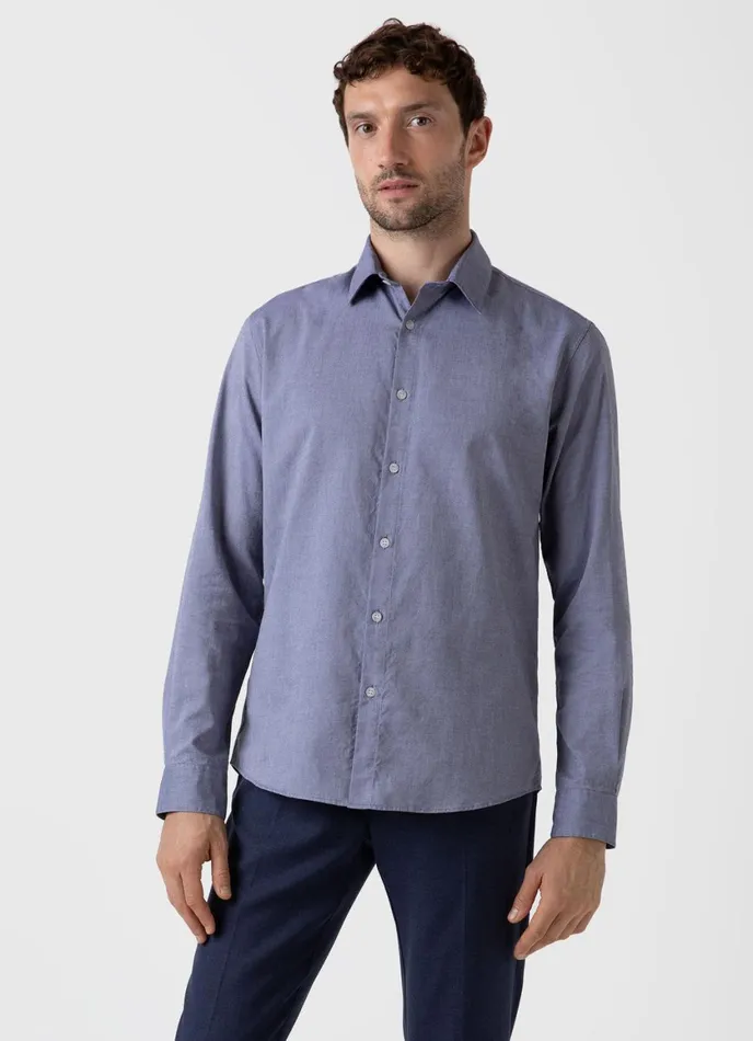 Oxford Shirt Dark Blue Men SUNSPEL Shirts