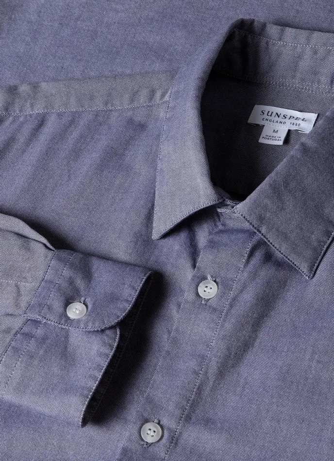 Oxford Shirt Dark Blue Men SUNSPEL Shirts