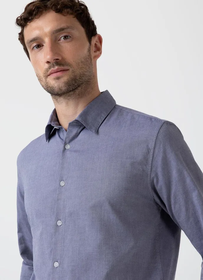 Oxford Shirt Dark Blue Men SUNSPEL Shirts