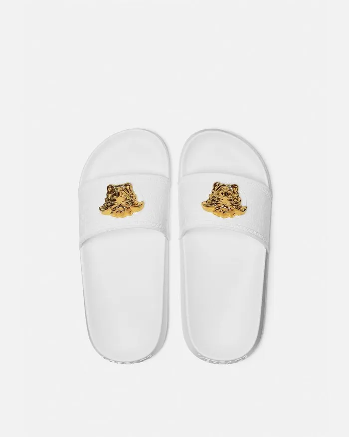 Palazzo Slides White Women Versace Sandals