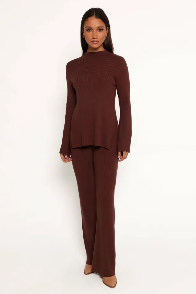 Pants Adrienne Knit Pant Chocolate Petal and Pup Women