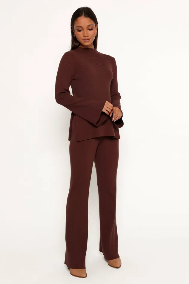 Pants Adrienne Knit Pant Chocolate Petal and Pup Women