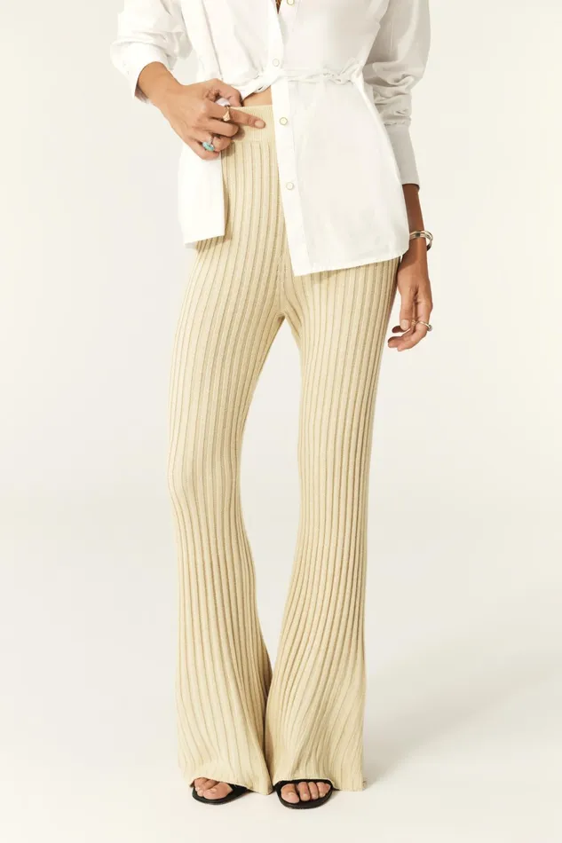 Pants Juston Beige Women Baandsh Pants and Jeans
