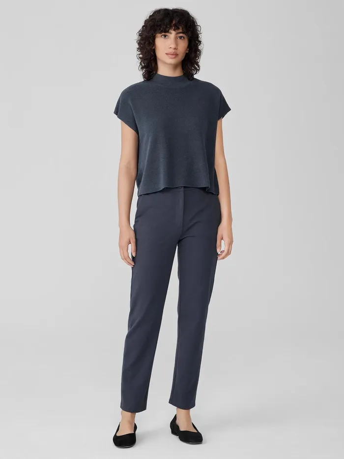 Pants Shorts and Jumpsuits Women Eileen Fisher Cotton Blend Ponte Slim Pant Ocean Pants Shorts and Jumpsuits Women Eileen Fisher Cotton Blend Ponte Slim Pant Ocean